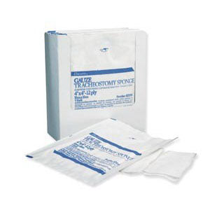 Non-Woven Tracheotomy/Drain Sponge 2" x 2", 6-Ply, Sterile, Latex-free
