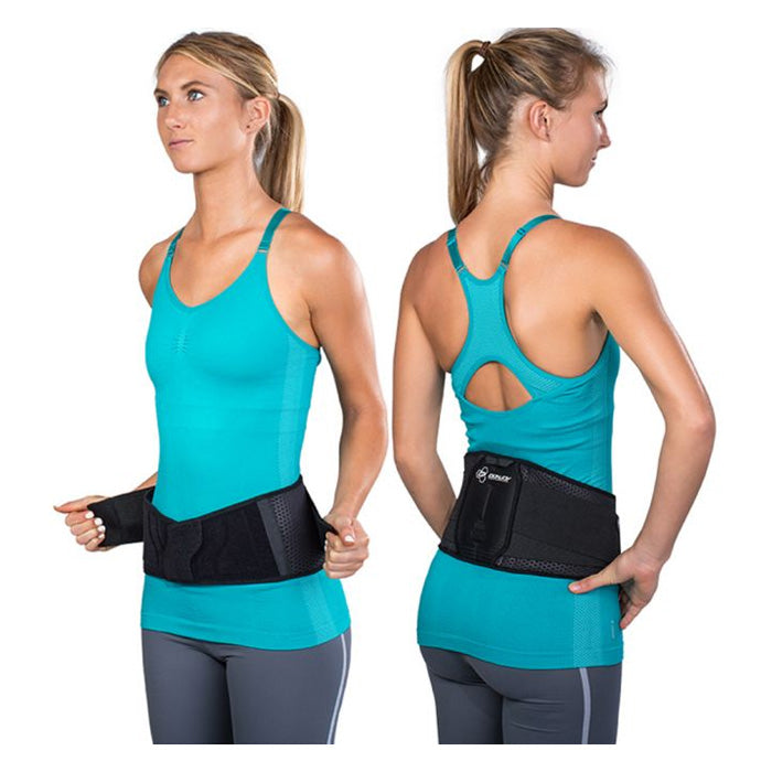DJO BIONIC Orthopedic Back Brace, XL, 41" to 45" Waist, Black