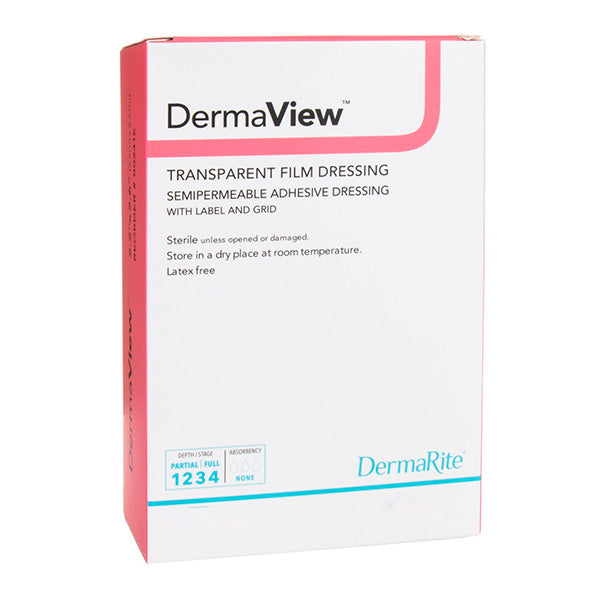 DermaView Transparent Film Dressing, 4" x 5"