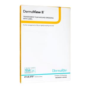 DermaView II Transparent Film Frame, 6" x 8.375" -Box (10 Each)