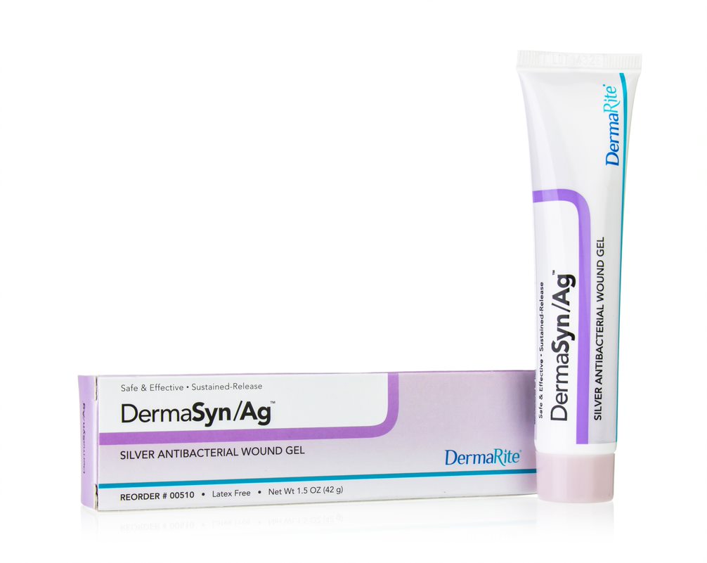 Dermarite Dermasyn Ag Silver Antibacterial Wound Gel, 1.5 oz