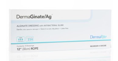 DermaGinate Ag Alginate Dressing with Silver, 12" Rope