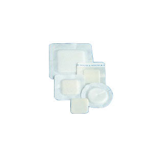 DeRoyal Polyderm Hydrophilic Foam Wound Dressing Sterile, Latex Free, Non Adhesive, 4" Diameter Border, 2-1/2" Diameter Pad with 2" Radial Slit