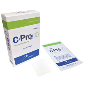 DeRoyal C-Pro 3D Collagen Wound Dressing, 2'' x 2''