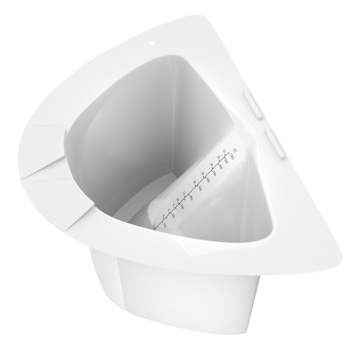 Dynarex Nuns Cap Specimen Collection Container, White