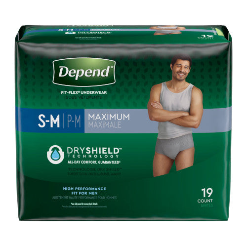 Depend Fit-Flex Underwear for Men S/M