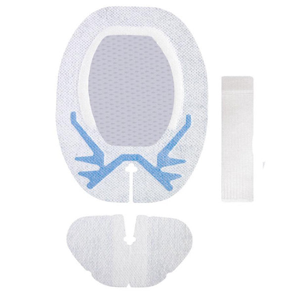 Centurion SorbaView SHIELD Integrated Securement Dressing with Adhesive-Free Zone, Oval, 4.75" x 6.25"
