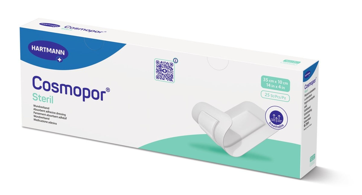 Hartmann Cosmopore Sterile Adhesive Wound Dressing, 4" x 14"