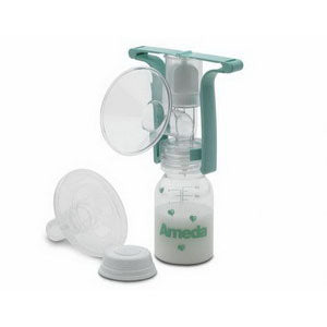 AmedaOne-Hand Manual Breast Pump with Flexishield