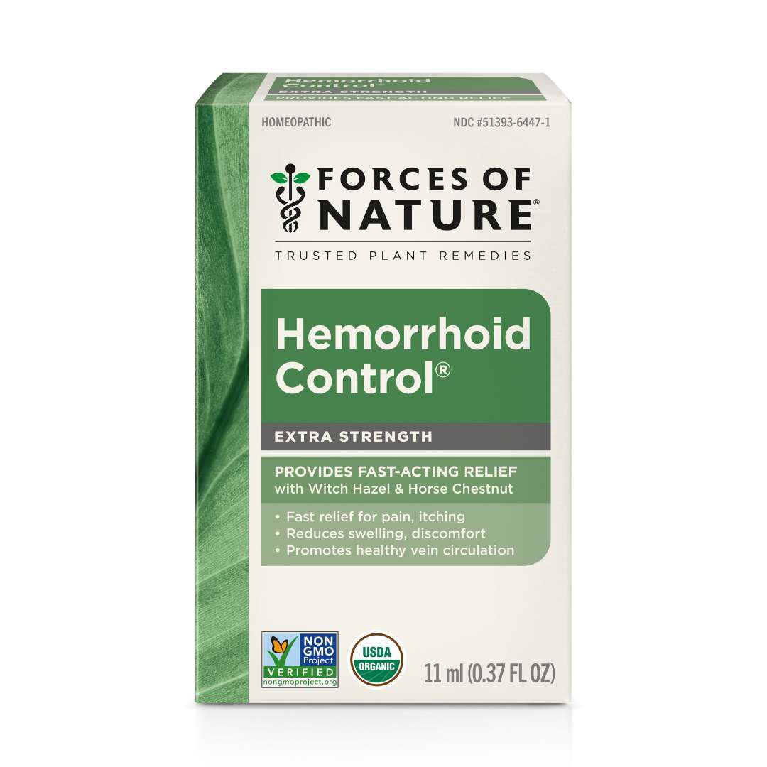 Forces of Nature Hemorrhoid Control Extra Strength, Organic, Homeopathic, Topical, 11ml (0.37 fl oz)