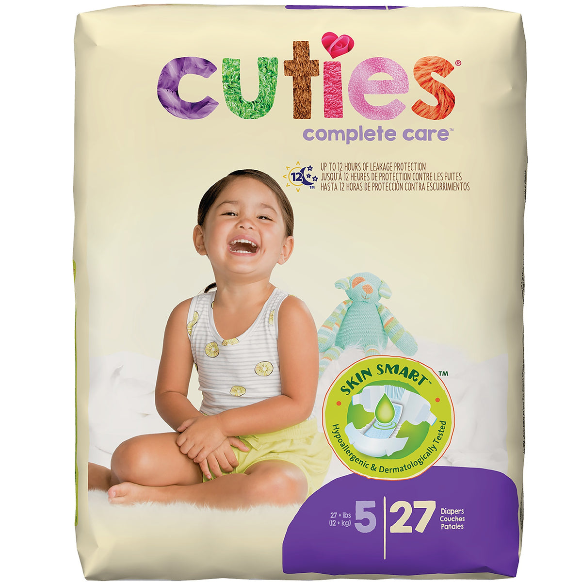 Cuties Baby Diaper Size 5, Over 27 lb