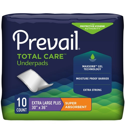 Prevail Disposable Underpads, Peach, XL, 30"x 36"