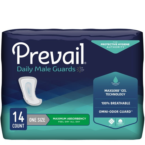 Prevail Male Guards, White, 11"