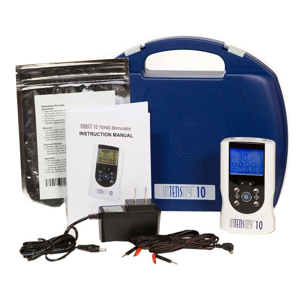 Roscoe InTENSity 10 Digital Electrotherapy TENS, with Ten Preset Programs, 4.5" x 2.55" x 0.9"