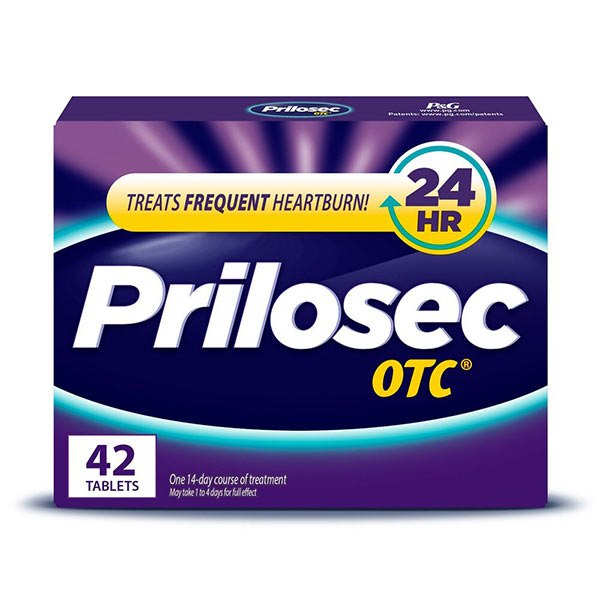 Prilosec OTC Heartburn Relief and Acid Reducer Tablets, 42 ct
