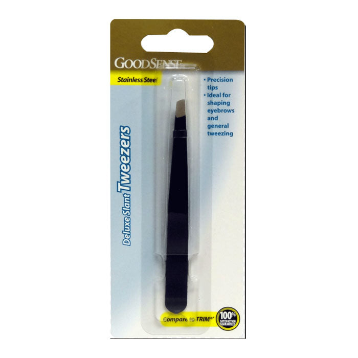 Geiss, Destin & Dunn Deluxe Surgical Tweezers, with Slant Tip, Black