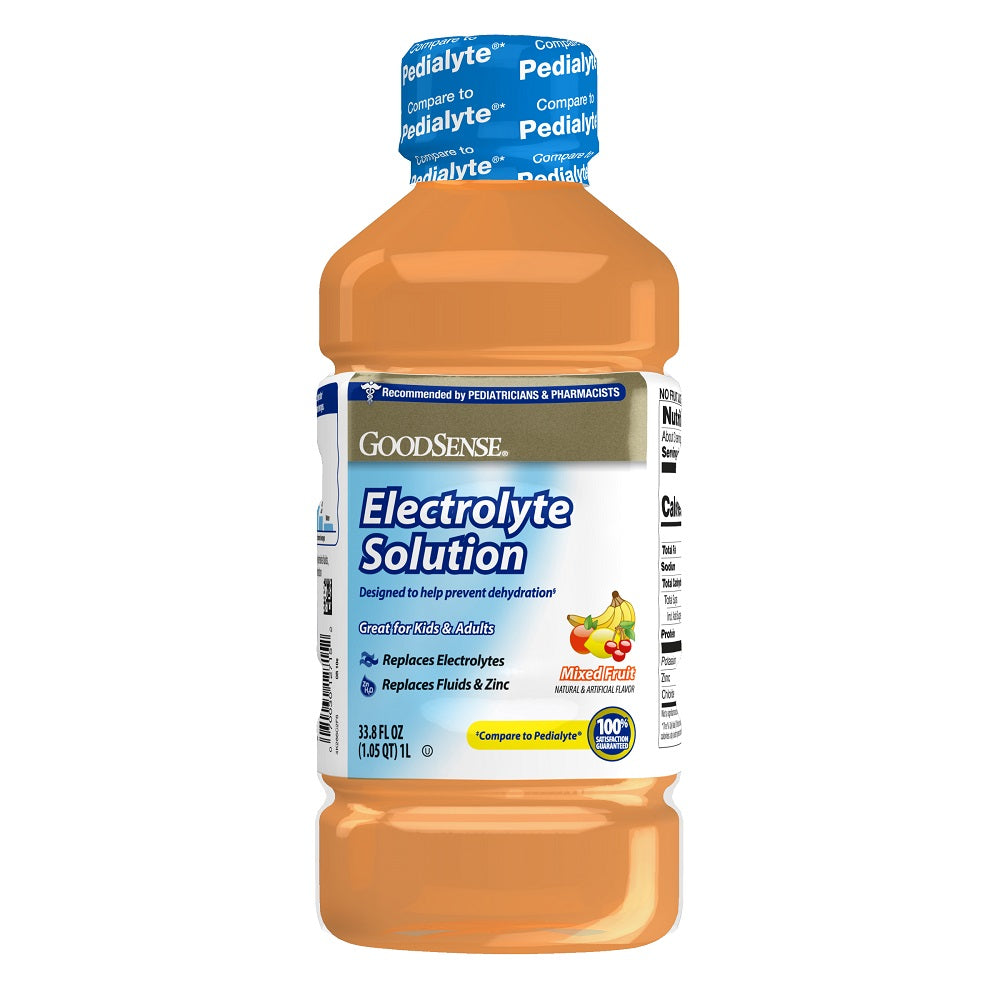 GoodSense Oral Electrolyte, Fruit Flavor, 100 Calories per 33.8 FL Oz. (1 Liter) Bottle