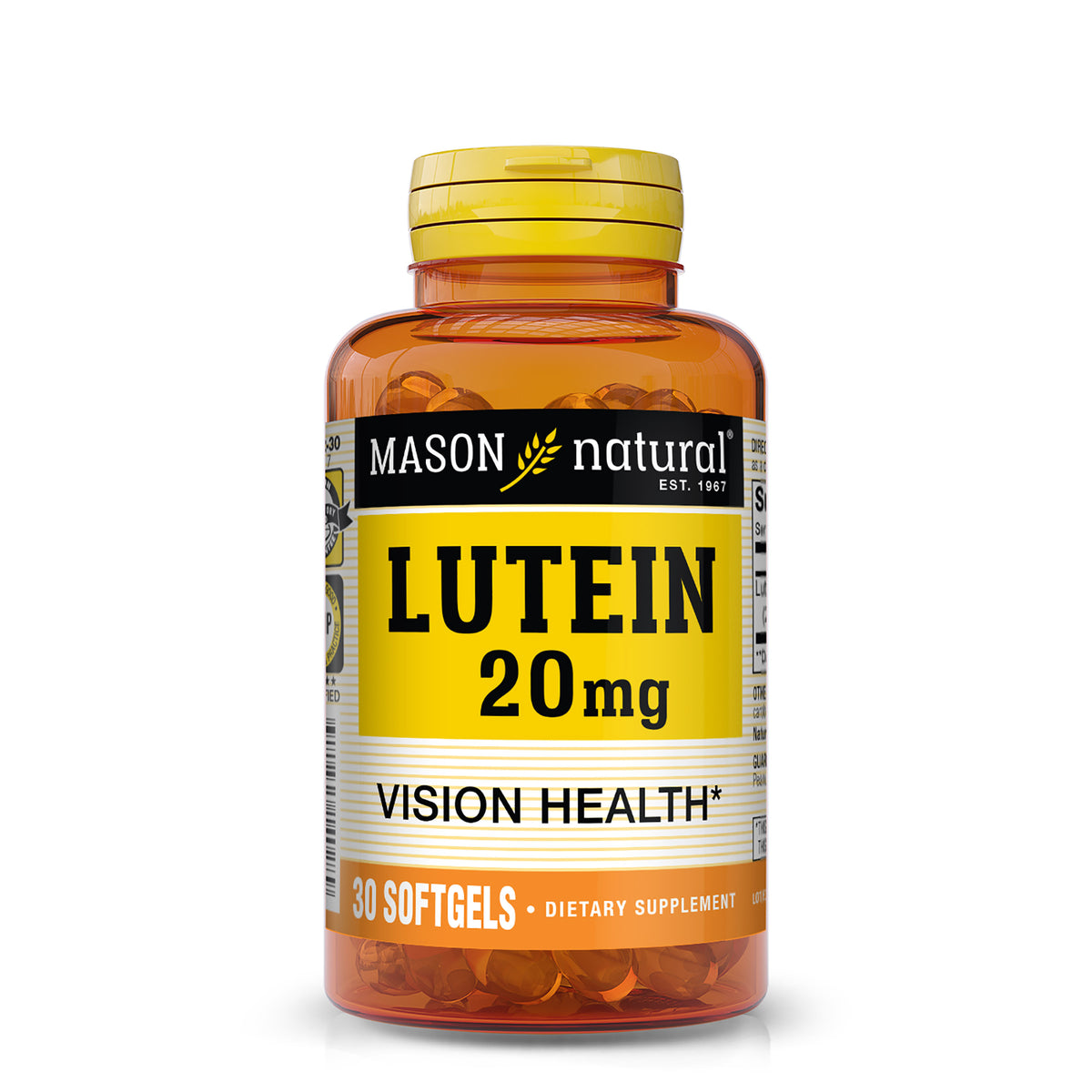 Mason Natural Lutein 20mg Softgels, 30 ct