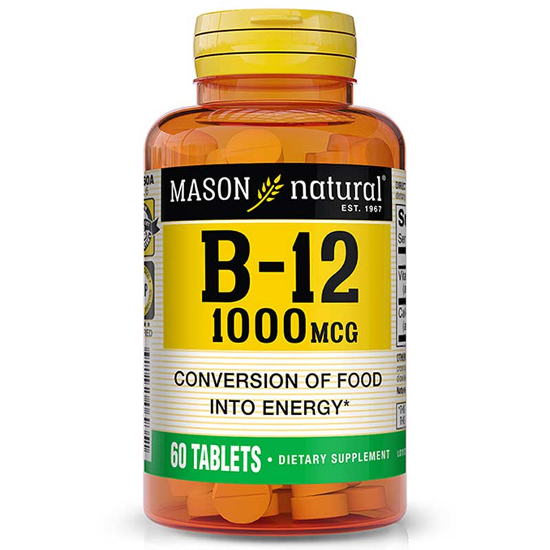 Mason Natural B-12, 1000mg, 60 Tablets