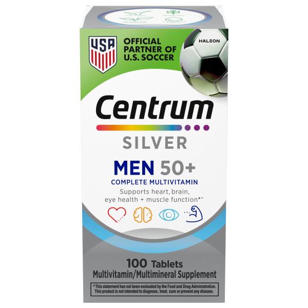 Centrum Silver Men, 50+, Multivitamin, 100 ct