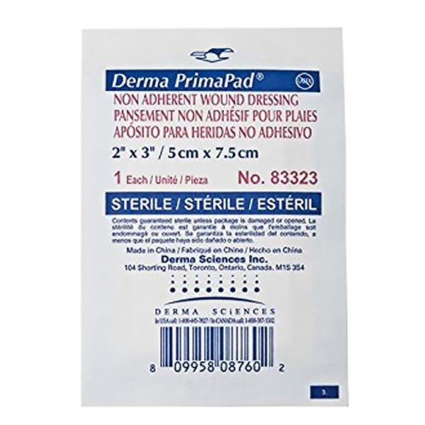 Primapad Non-Adherent Absorbant Pad, Sterile, 2" x 3"