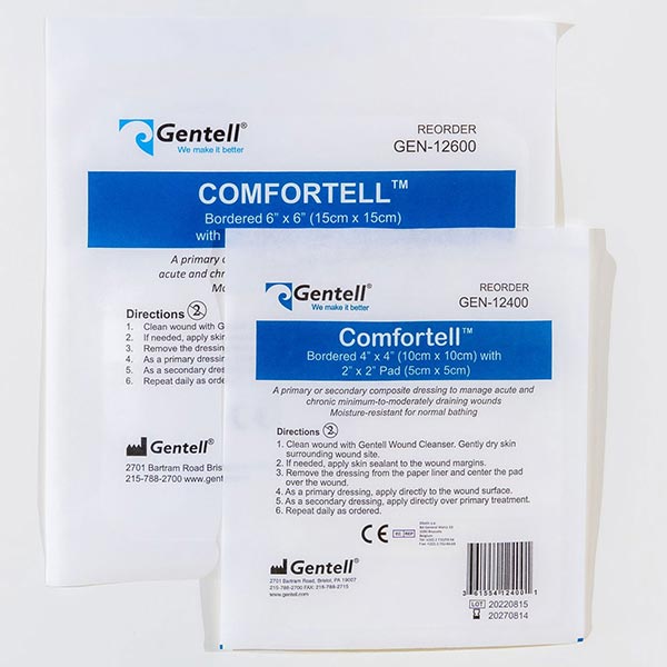 Gentell Comfortell Dressing, Sterile 2's, 6" x 6"
