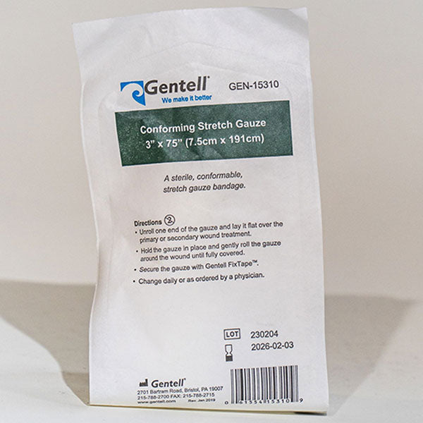 Gentell Conforming Stretch Gauze, 3" x 75"