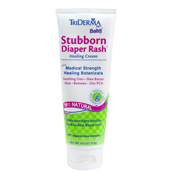 Triderma Baby, Stubborn Diaper Rash Relief Cream, 4 oz