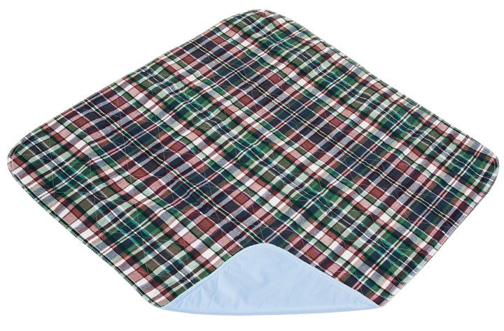 Essential Medical Supply Quik Sorb, 34" x 36", Plaid Underpad
