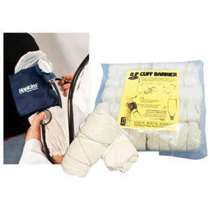 Hopkins Medical Products Barrier Bp Cuff Sleeve 42 cm Length, Ultimate Blood Pressure Cuff Protector, Reduces the Risk of Nosocomial Infections