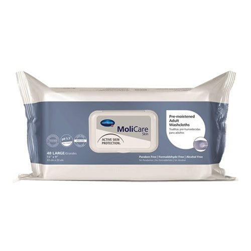 Hartmann-Conco MoliCare Skin Pre-Moistened Adult Washcloth, 9" x 13"