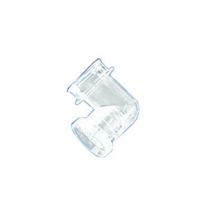 Inhealth Tech Blow-Singer Shower Guard, One-piece Plastic, Right Angled