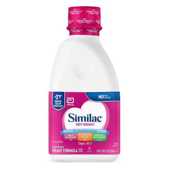 Infant Formula Similac Soy Isomil for Fussiness and Gas 32 oz 67012