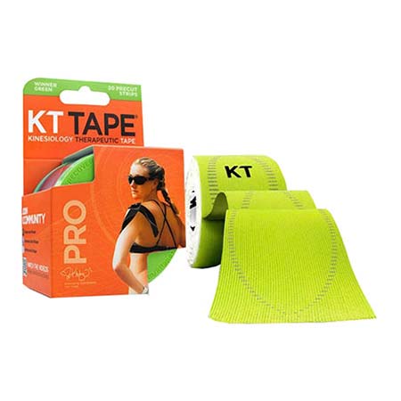 KT Pro Elastic Sports Tape, 2" x 10", Winner Green