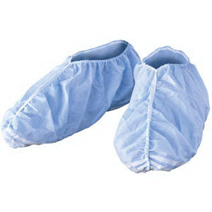 Kimberly Clark Prof Non-sterile Clean Room Shoe Cover with Traction Strips Medium/Large, Latex-free, Sewn Seams, 3-layer SMS Fabric