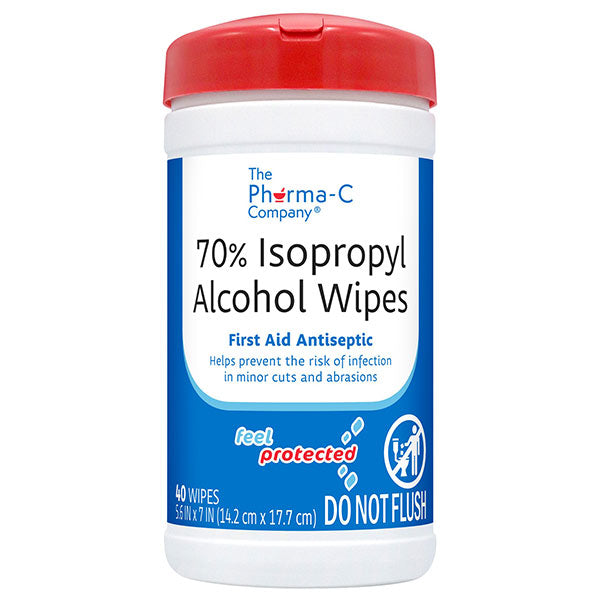 Kleen Test Pharma-C-Wipes 70% Isopropyl Alcohol First Aid Wipe