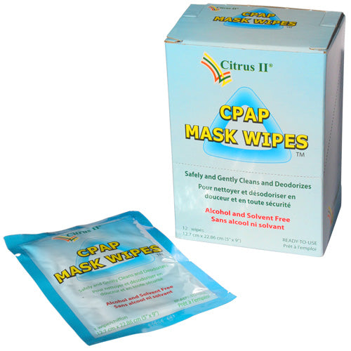 Citrus II CPAP Mask Cleaning Wipes, Individual Wipes