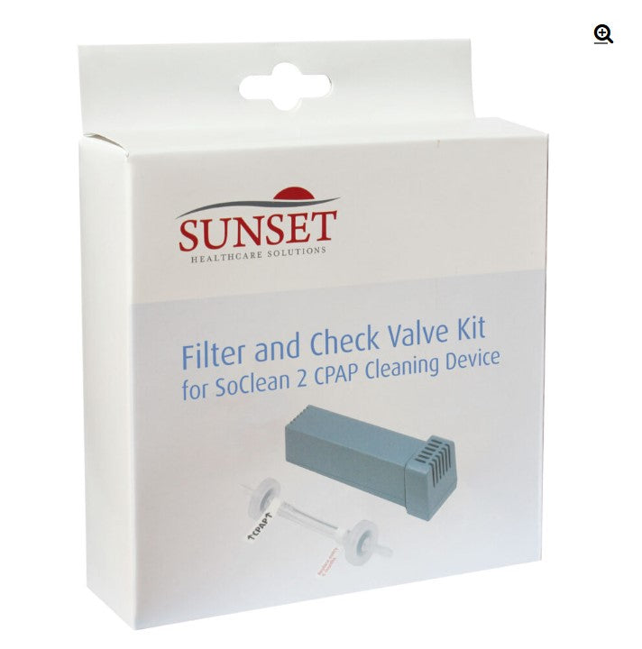Sunset Healthcare Replacement Kit for Filter Cartridge and Check Valve Assembly