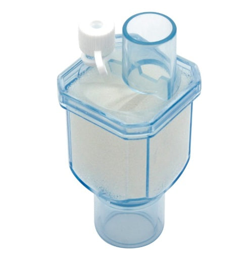 Sunset Healthcare Solutions In-line HME with Gas Sampling Port, Large Volume (150-1500mL)