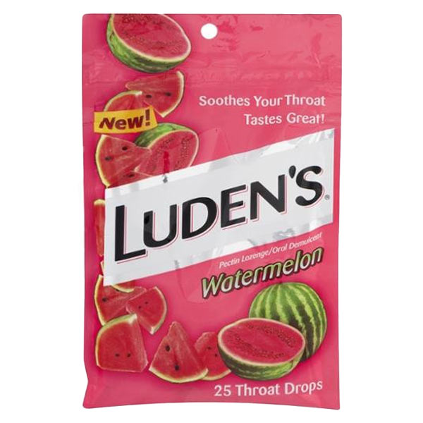 Luden's Watermelon Throat Drops, 25 ct.