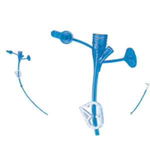 Kimberly-Clark Professional MIC-KEY Non-Bolus Extension Set 24" L with SECUR-LOK Right-Angle Connector, 2 Port “Y” and Clamp, DEHP-free Formulation, Non-sterile