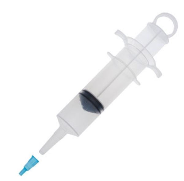 Amsino AMSure Pole Syringe with Catheter Tip and Tip Protector 60cc, Luer Tip Adapter