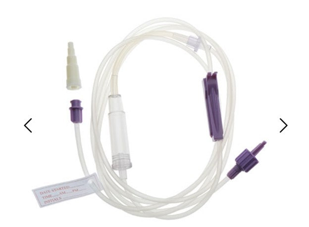Amsino AMSure Enteral Feeding Pump Spike Set, with ENFit And Transition Connectors