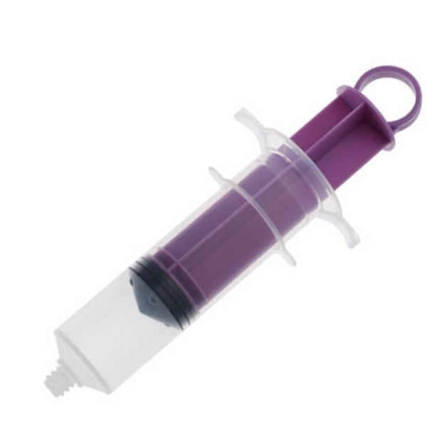 AMSure Enteral Feeding Syringe, 60 mL, with Thumb Control Ring and ENFit Tip, Non-Sterile