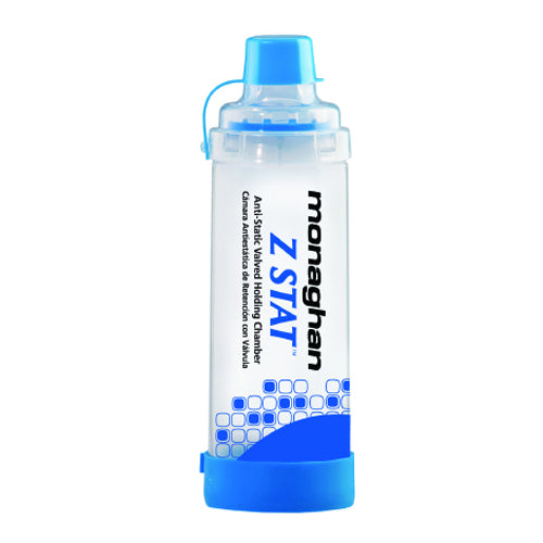 Monaghan AeroChamber Plus Z STAT Metered Dose Inhaler Anti-Static Valved Holding Chamber, with FLOWSIGnal Whistle