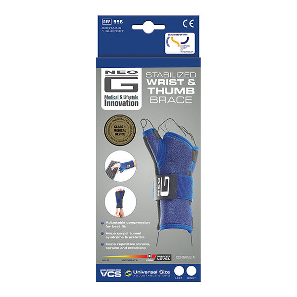 Neo G Stabilized Wrist and Thumb Brace, Universal
