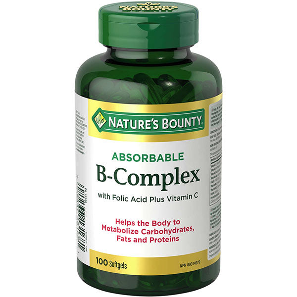 Nature's Bounty B-Complex + Vitamin C Time Released, 100 ct