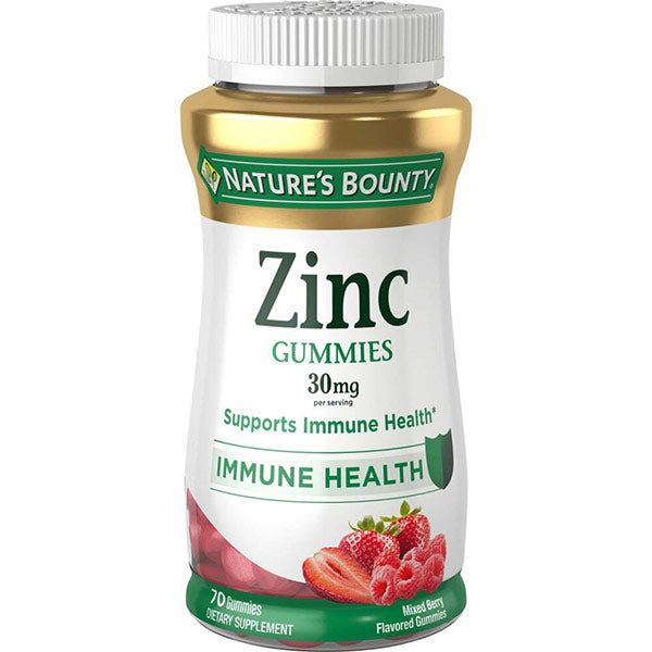 Nature's Bounty Zinc Gummies, 30mg, 70 ct