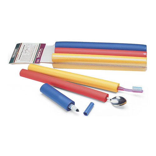 Maddak Closed-Cell Foam Hand Grip Tubing Kit, 12" x 3.25" x 2.25" Tan/Red/Blue