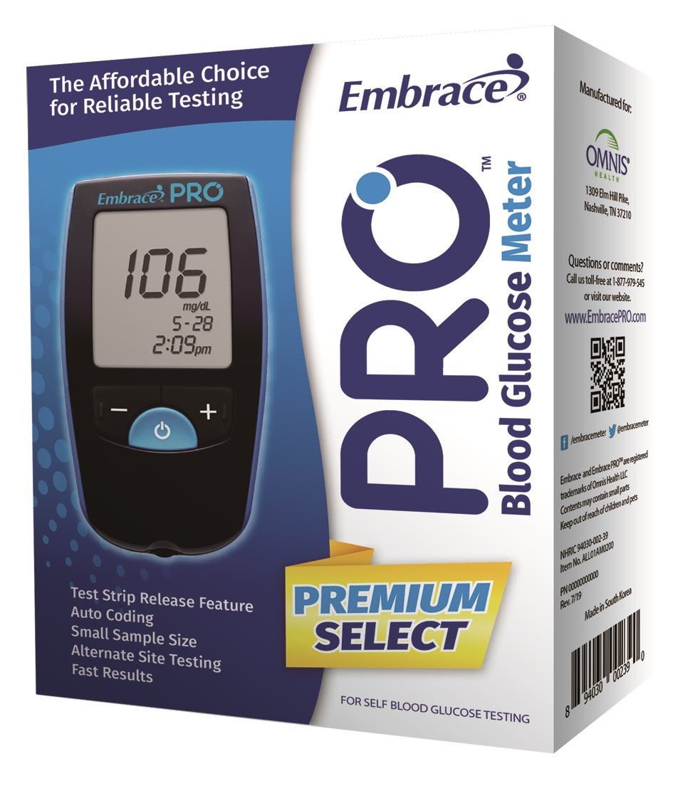 Omnis Health Embrace PRO Blood Glucose Meter
